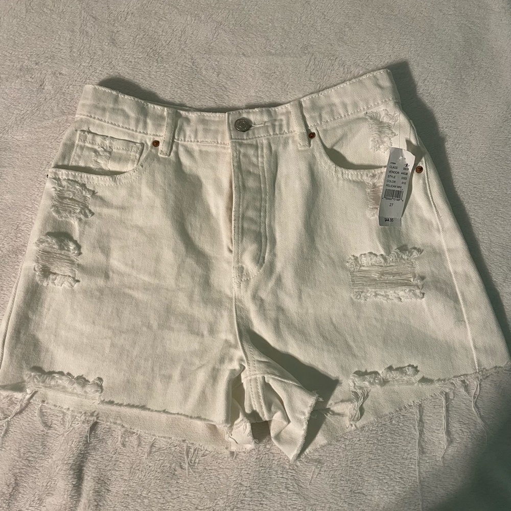 NWT Pacsun white denim shorts 27